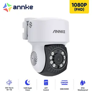 ANNKE 1080P Outdoor Wired CCTV Camera, 350° Pan & 90° Tilt, 100 ft IR Night Vision cctv security camera