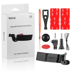 Motorcycle Helmet Action Camera Mount, Fpv First Person View Shooting Stand, Hinge Design Fits Various Helmets, Compatible with for Gopro/dji