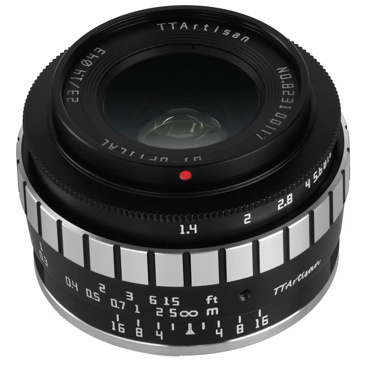 TTArtisan 23mm f/1.4 Lens for Fujifilm X, Black/Silver