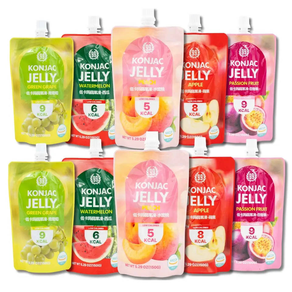 99Ranch Drinkable Konjac Jelly Low Calories (Watermelon / Peach / Apple / Green Grape / Passion Fruit) 5.29 oz