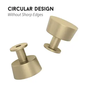 goldenwarm 25 Pack Vintage Brass/Black/Champion Bronze Knobs Cabinet Knobs Kitchen Cabinet Knobs Black Cabinet Door Knobs