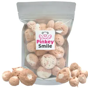 Freeze Dried Candy Root Beer Salt Water Taffy 2 oz - Cut To Bite Sized Pieces - Ships In Box - Deliciously Crunchy, Intense Flavor, Lightweight Snack
