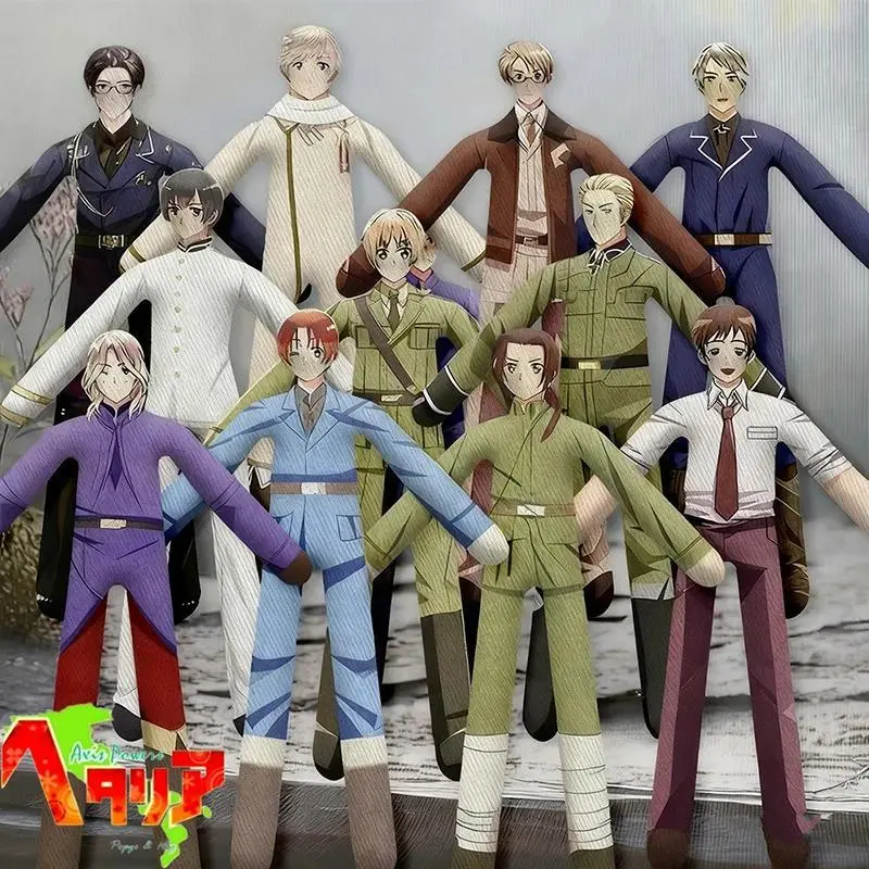 Anime Hetalia World Stars Alfred Jones Francis Bonnefoy Cosplay Doll Abstract Slender Twistable Shape Cotton Doll Room Decoratio