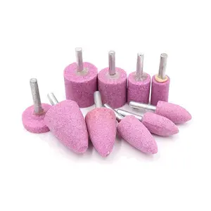 10 Pcs Grinding Stone, 1/4 Inch Shank Abrasive Stones Mounted Grinding Bits for, Aluminum, Brass,