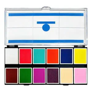 Narrative Cosmetics 12 Color UV Water Activated Glow Palette Lightweight Makeup Smooth Eyeshadow