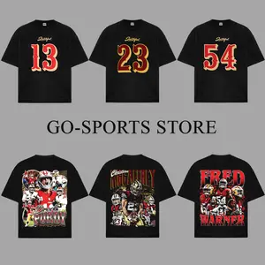 [Go-Sports] All SF 49ers Players For 49ers Faithful Premium Cotton T-Shirt (Made In US), Niner Gang Outfit, CMC Brock Purdy Fred Warner Nick Bosa Fan Game Day Outfits, Gift For Niner Football Fans, Football Graphic Tee