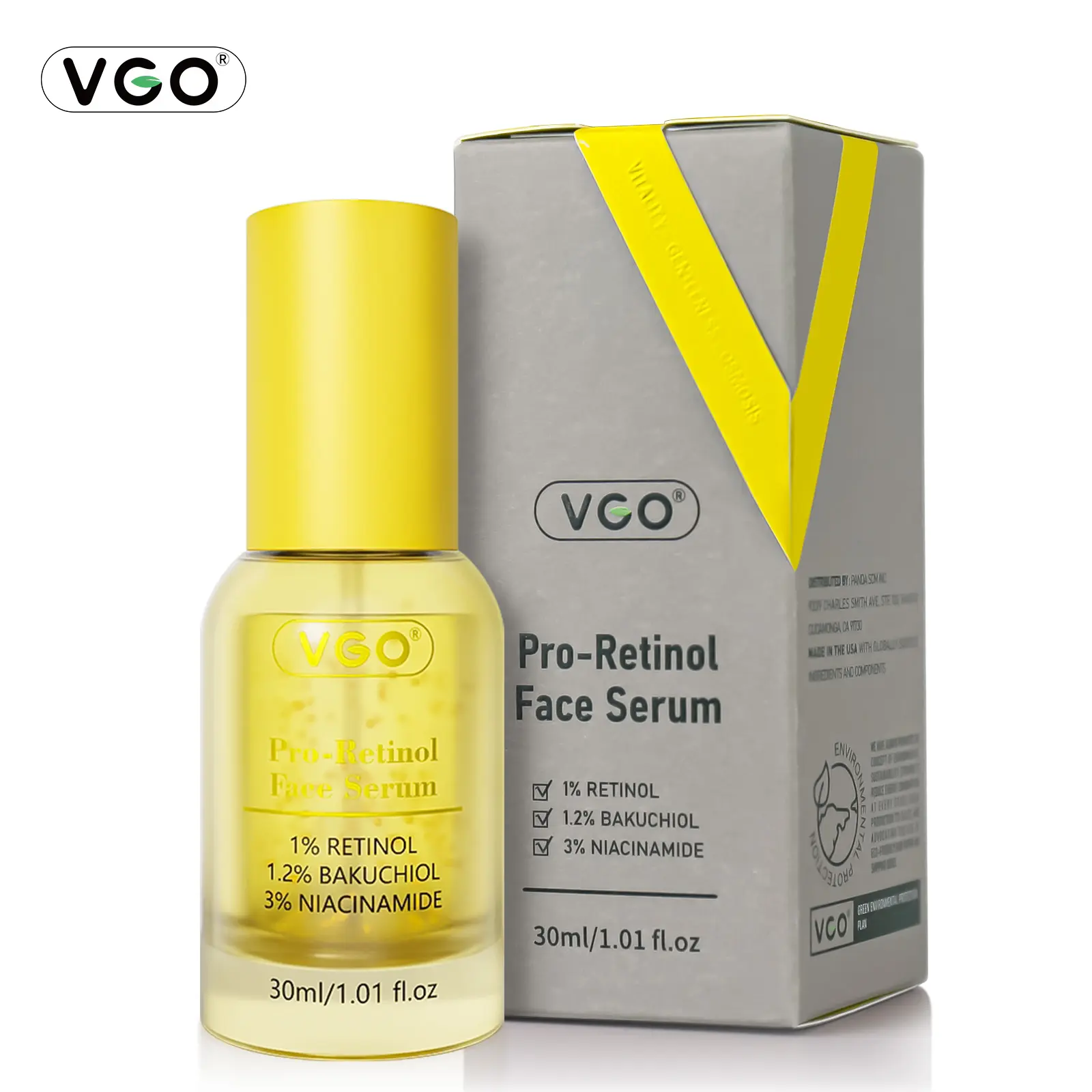 VGO Retinol Face Cream and Serum helps improve pigmentation, aids in acne treatment, and relieves skin dryness.