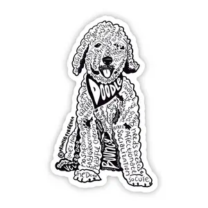 Doodle Dog 4-inch Vinyl Sticker, Pet Stickers