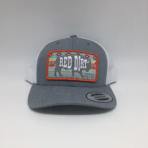 Red Dirt-Aztec Buffalo Heather Gray-White Hat