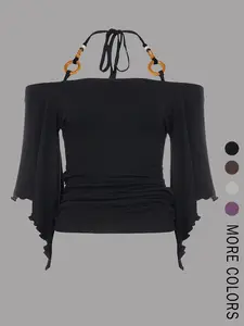 Women's Plain Tee, Casual Fashion T-shirt for Summer, Women's Clothing for Daily Outdoor Wear