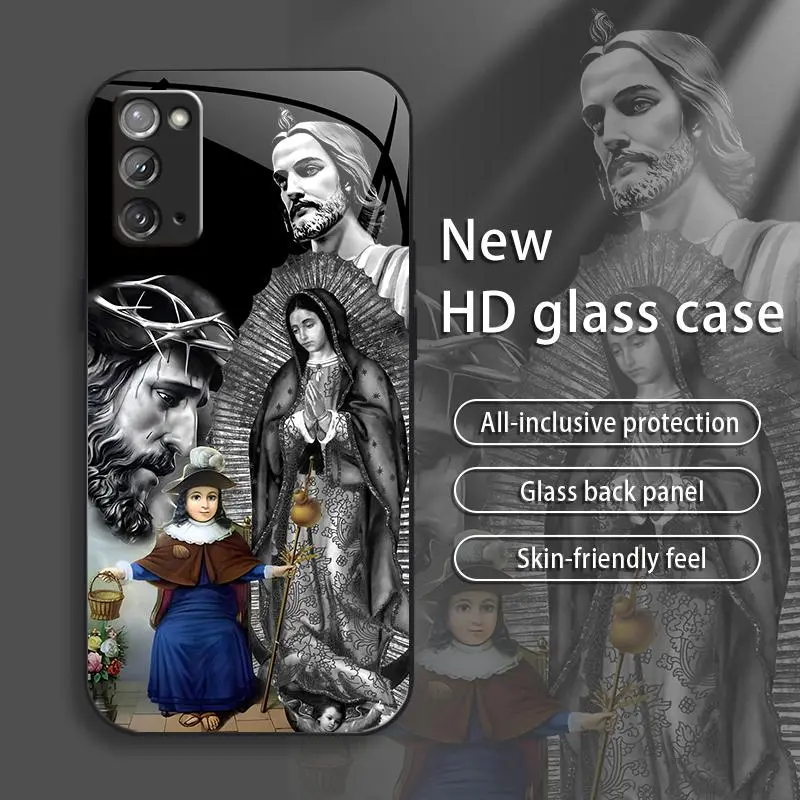 Suitable for [Galaxy Note20] Jesus New stylish high quality glass protective case affordable anti-drop anti-fingerprint-888