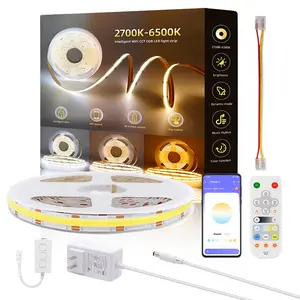 2700K-6500K Smart COB  led strip light  1set app control led light strip with remote control dimmable led lights for home decor tv background bedroom party