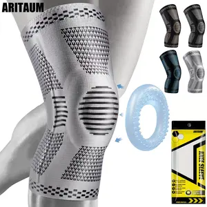 ARITAUM Copper Brace for Pain, with Patella Pad & Side Stabilizers, Compression for Sport, Workout, Arthritis, Joint Pain Relief, Meniscus Tear Multi-Sport Knee Sleeve Support