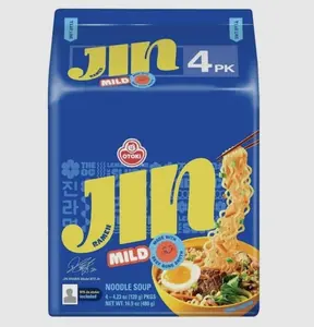 [4 Packs] Ottogi Jin Ramen MILD Korean Instant Noodle Variety Pack