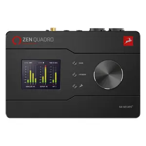 Antelope Audio Zen Quadro USB-C Podcast & Recording Interface — 4 Discrete Studio-Grade Mic Preamps, Pro Conversion & Clocking, Built-In Studio Effects — Bus-Powered — 14-In/10-Out