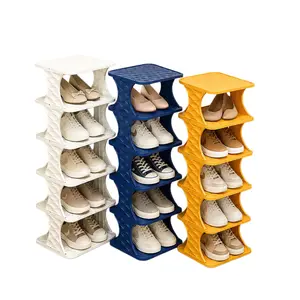 Multi-Layer Shoe Rack Organizer – Space Saving Vertical Shoe Storage Shelf for Sneakers, Heels, Slippers & Sandals, Stackable Narrow Shoe Rack for Closet, Entryway, Bedroom, Dorm Room & Small Spaces