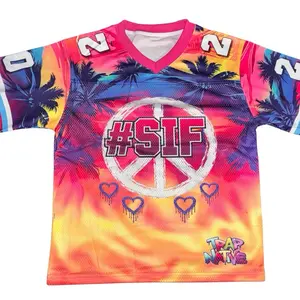 SupportisFree Universe Collection Vacation Block Boss Jersey Pink Orange Yellow Blue Trap Native Design