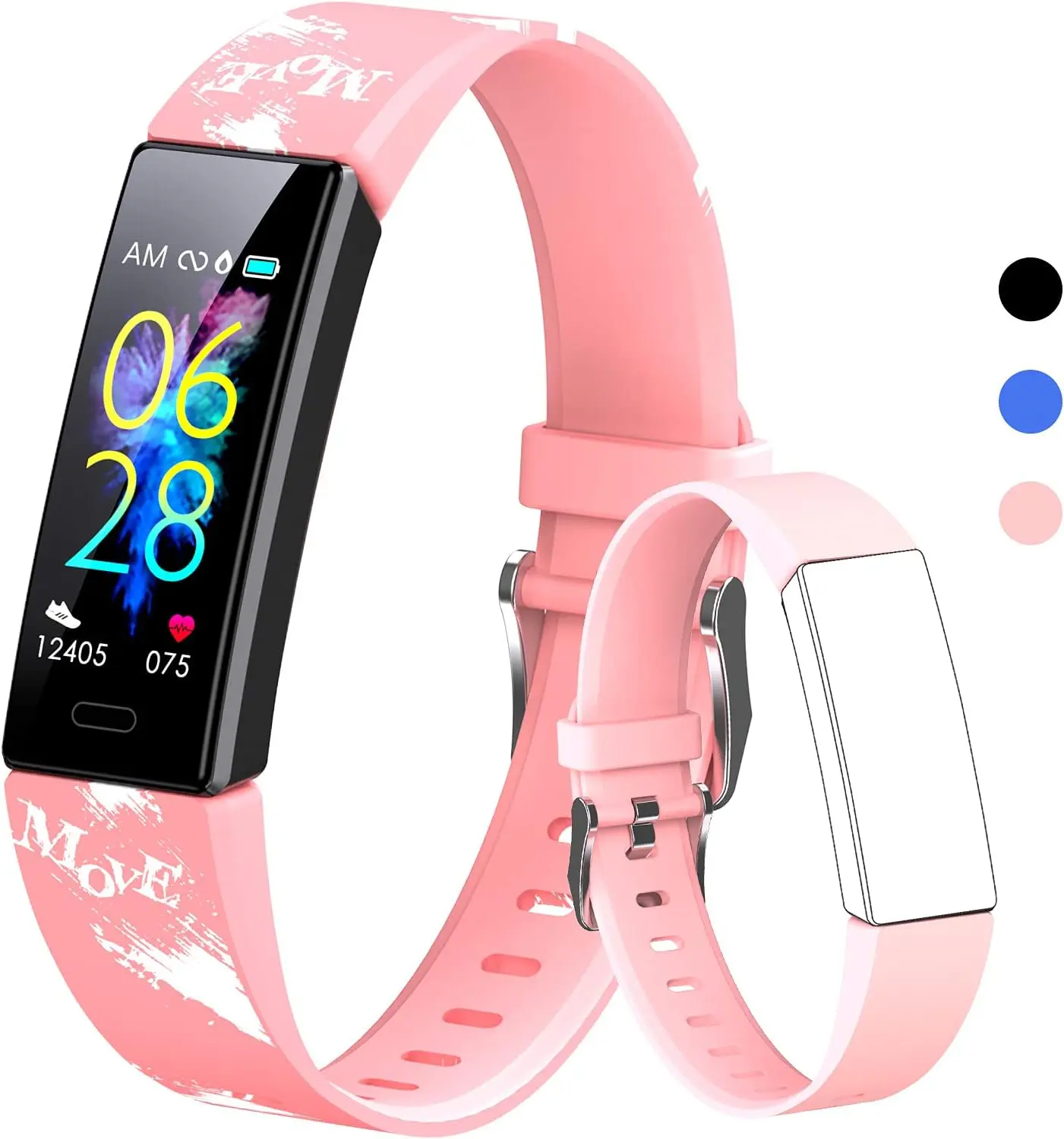 Kids Watch Fitness Tracker, Fitness Watches for Kids, Activity Tracker with Pedometers, Stopwatch, IP68 Waterproof, 11 Sport Modes Smart Watch for Kids Age 6-16 Years Old K-berho