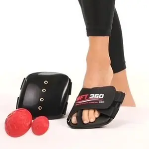 BFT 360 Barefoot Trainer Exercise Device - Ergonomic Foot Bed & Glider Wobble Board Design for Enhanced Functionality and Muscle Engagement