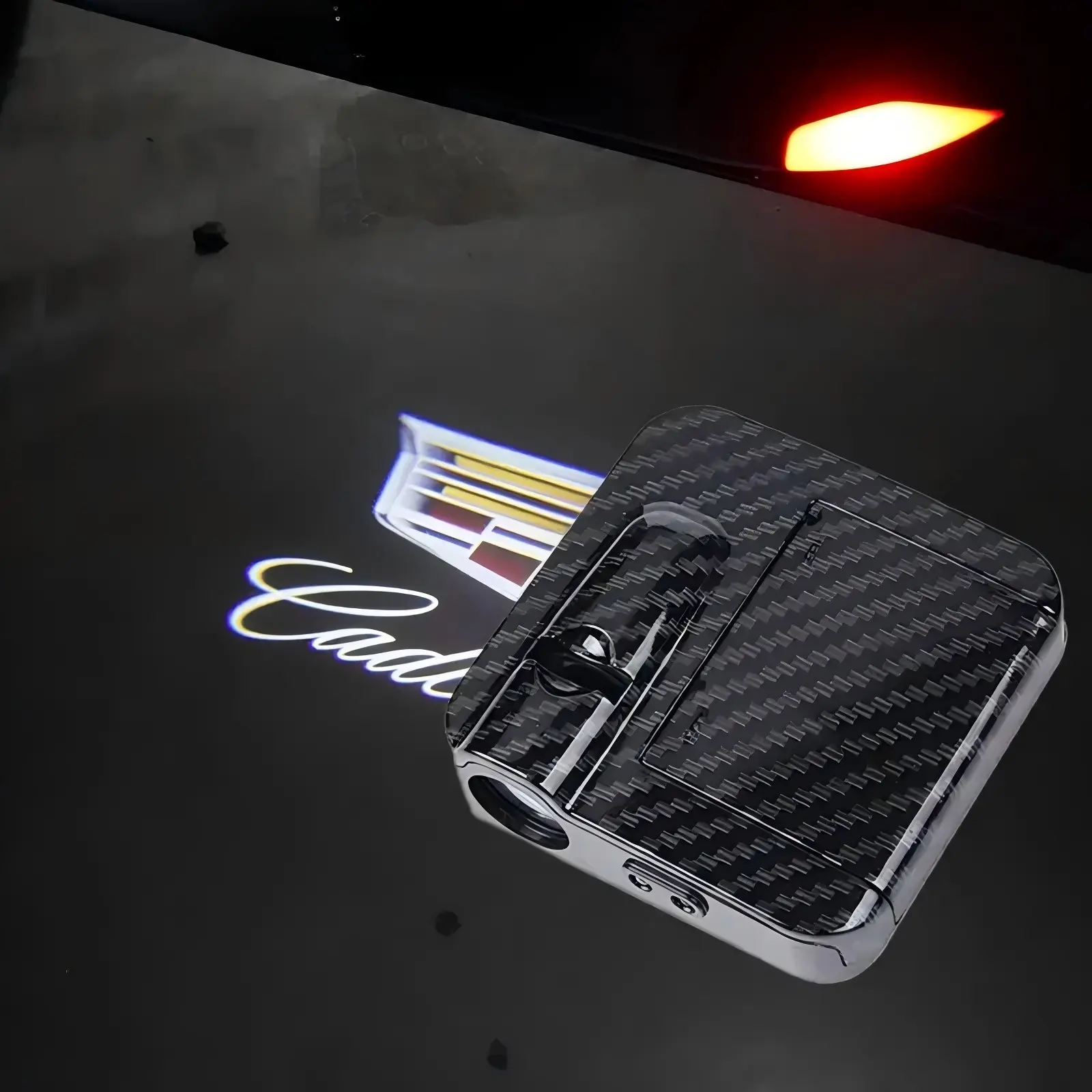 2Pcs LED Car Door Welcome Logo Lights Retrofit Light for Cadillac XT6 2020 Ghost Shadow Courtesy Projector Lamp