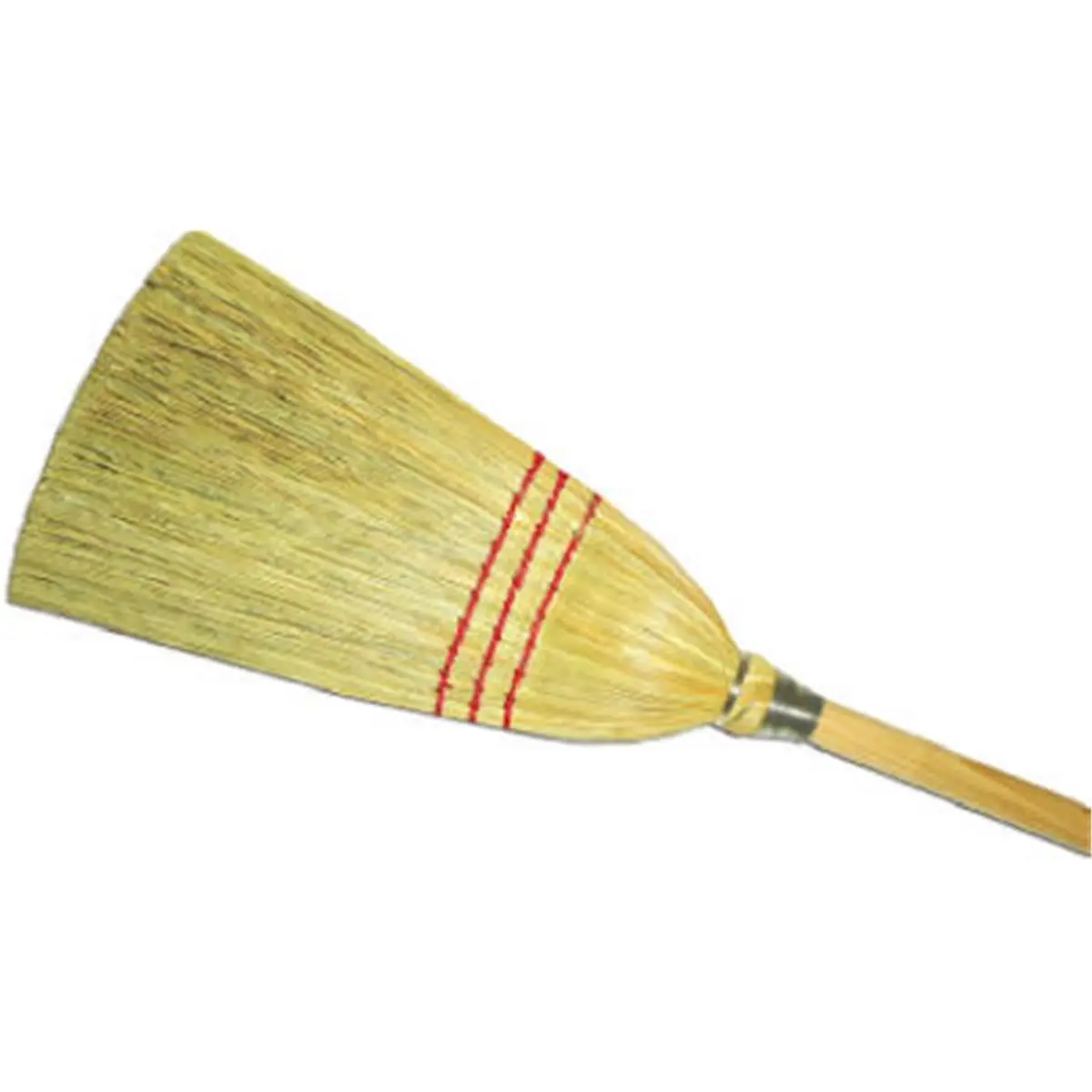 212 MAIN 30-in Wood Handle Lobby Broom, 100% Corn Bristles, All-Purpose Home Care Tool for Indoor Floor Maintenance