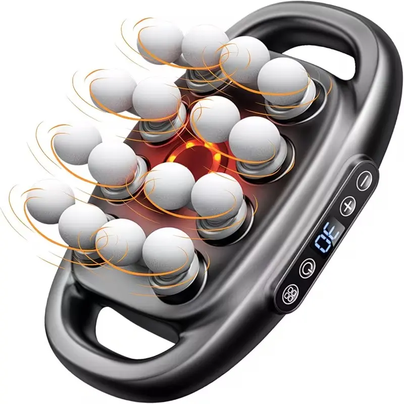 Deep Tissue Massage Gun - 8/16 Heads Powerful Percussion Therapy Massager, Multi-Speed Adjustable, Lightweight Cordless USB Rechargeable Portable Device with Handle for Post-Workout Leg/Back Relief, Ideal Gift for Family