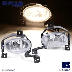 Fit For 10-11 Honda CR-V 1Pair Clear Fog Lights W/ H11 Bulbs Left+Right Sid