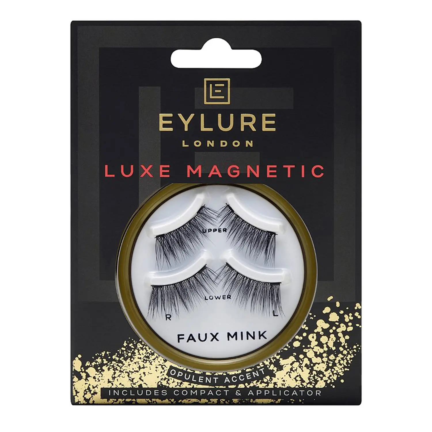 Eylure London Luxe Faux Mink Magnetic Eyelashes Opulent (355651-Full Strip)