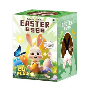 New Children's Easter Cartoon Egg & Bunny Car Surprise Blind Box Toy Set |   Silent Fidget Calming Portable Stress Relief Toy, Pocket Gyro