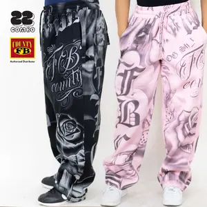 FBCOUNTY Men's Tatted Up Sweatpants FB COUNTY 4 Pockets Fleece Pants Casual Sweatpant Hip Hop Stylish Big and Tall (S to 3XL)