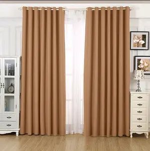 Name Elegant Brown Grommet Top Curtains for Living Room - Energy Efficient & Noise Reducing Drapes