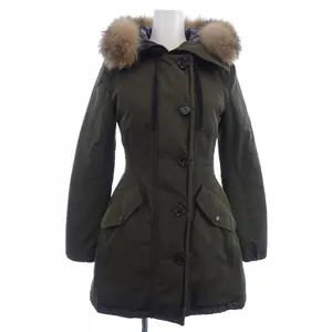 Pre-owned MONCLER Nylon Small Leather Goods MONTICOLE Fox Down Coat