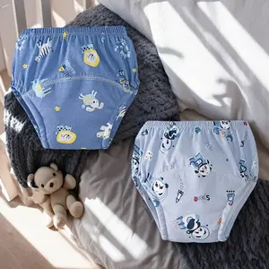 High Elasticity Training Diapers, Washable and Non-Deforming, Comfort Fit, Help Baby Quickly Adapt to Self-Use, Cute Print, Multiple Sizes Available