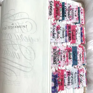 Pink Bible tabs