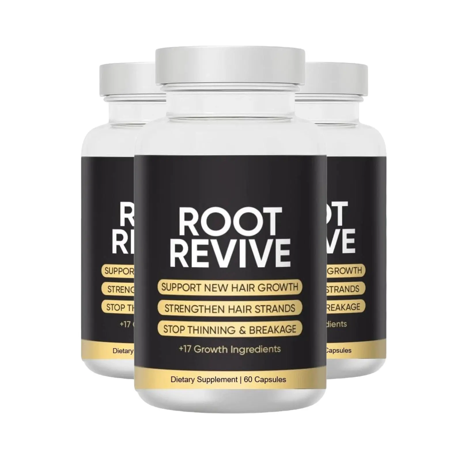 3-Pack Root Revive Capsules – Root Revive Supports New Hair Growth - 180 Caps