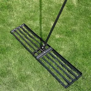 Lawn Leveling Rake - Heavy Duty Level Rakes - 45-Inch Wide 69 Inch Handle Lawn Leveler, Leveling Rake for Soil, Garden, Golf Couse, Farm, Backyard-