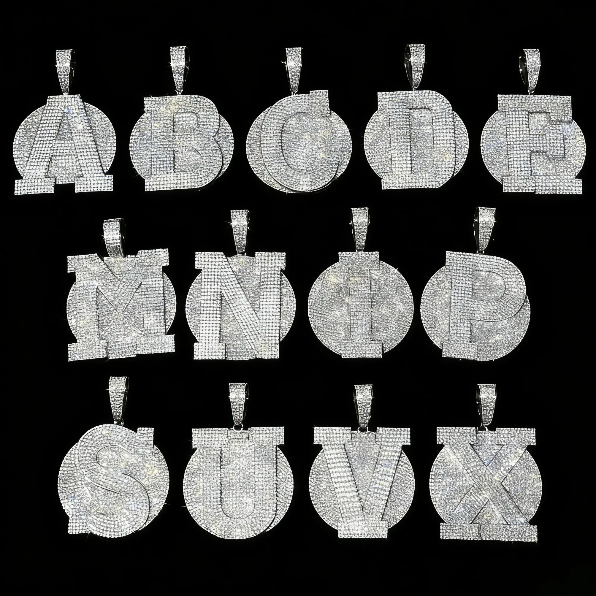 Unisex Inspirational Custom Iced Out Bubble Initial Pendant, 2-34 Multi-Letter Drip Chain, Cubic Zirconia Engravable Snowball-Shaped Rhinestone Necklace, Personalized Costume Jewelry, Complimentary Shipping men's jewelry trendy costume jewelry
