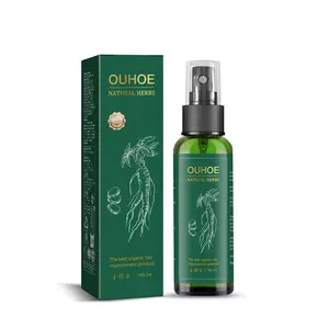 OUHOE Ginseng Hair Liquid 100ml - Natural Herbs Essence Moisturizes & Prevents Hair Loss - Haircare Oil for Scalp Health & Growth Repair