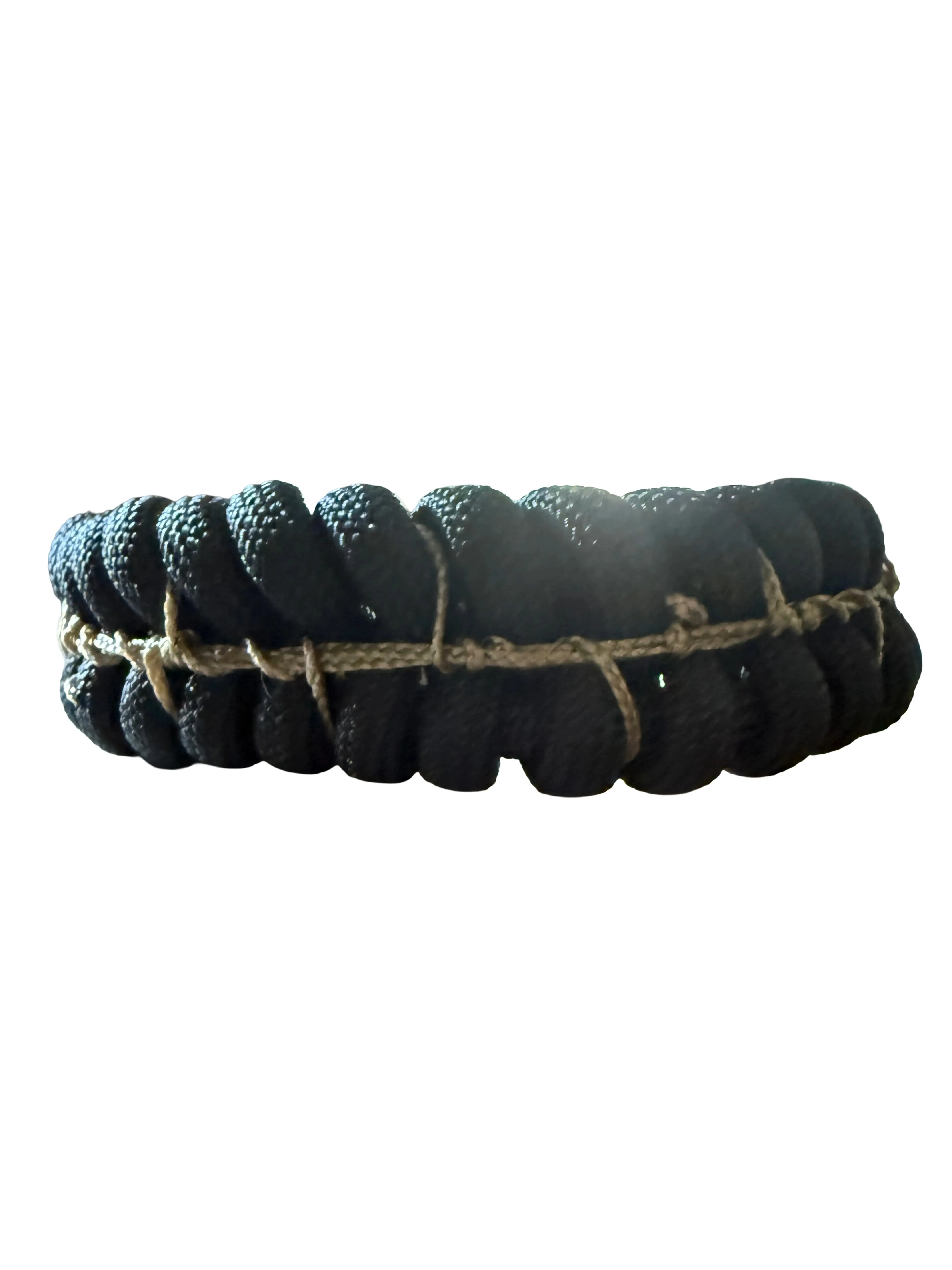 Men's 550 Paracord Barbed Wire Bracelet - 4-Strand, Handcrafted Look, Casual Wear Accessory for Bracelet Stacking, Fashion Costume Jewelry Bangle
