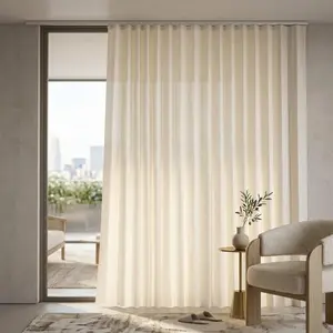 No-Drill Blackout Room Divider Curtain for Studio Apartment, Renter-Friendly Ceiling Track Privacy Curtain Wall, Noise Reduction Foldable Space Divider for Small Spaces, Easy Install Room Partition, Blackout Window Cover