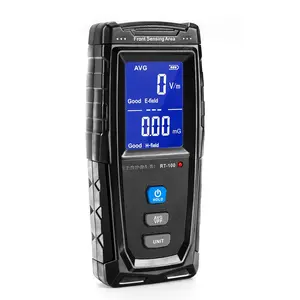 EMF Meter, Detects Electric and  Fields, Handheld Digital EMF Detector with LCD Display, Sound-Light , Rechargeable  for Home, Office, and Appliances (Blue)