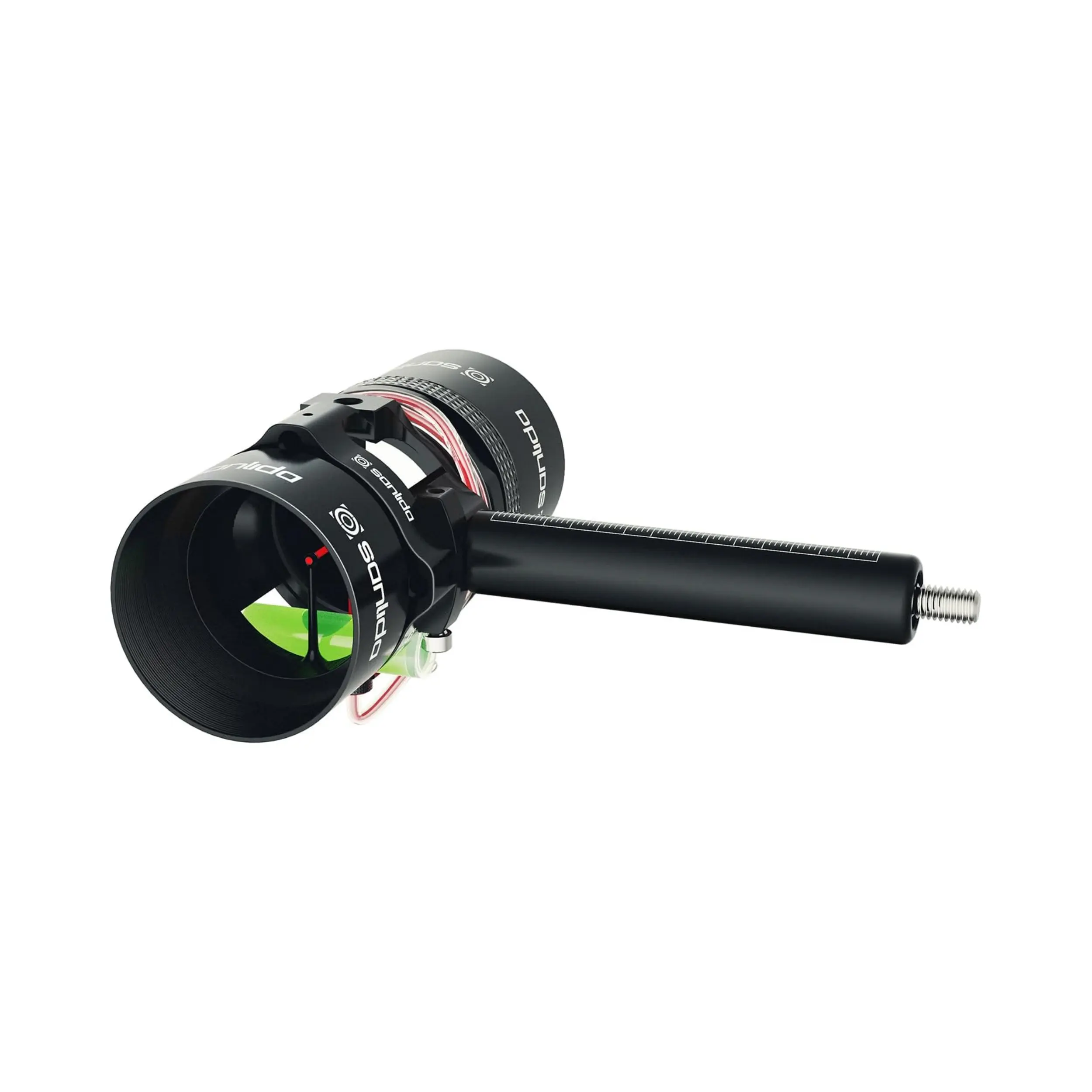 Sanlida Archery Hero10 Advanced Target Compound Bow Sight Scope with 6X＆8X-Aluminum Machined - Right and Left Handed