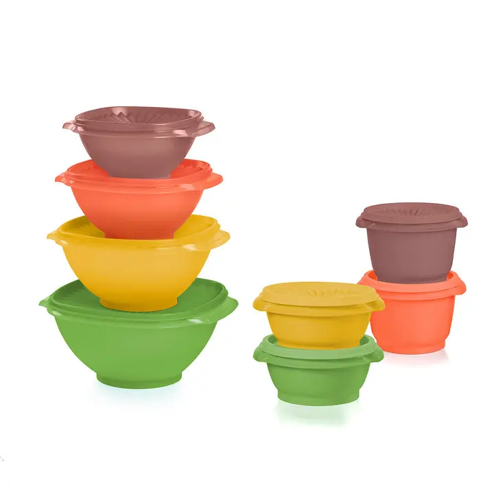 Tupperware 80th Anniversary Servalier Bowls Set of 8 Tupperware 80th Anniversary Servalier Bowls Set of 8