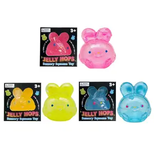 Easter Basket Stuffers for Kids – Bunny-Shaped Slow Rebound Squeeze Toy Set, Ultra-Soft Sensory Stress Relief Balls for Adults & Children, Classroom Prizes, ADHD & Autism Calming Fidget Toys (Not Needon Brand)