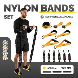 Tube Resistance Bands for Working Out Men and Women - Exercise Bands Resistance Bands Set, Resistance Band Bar, Handles, Ankle Straps, Foot Straps