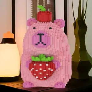 3759 Piece 3D Apple Strawberry Capybara Jigsaw Puzzle Set, Adult DIY Model Kit, Perfect Gift for Christmas, Halloween, Valentine's Day, Graduation, Birthday