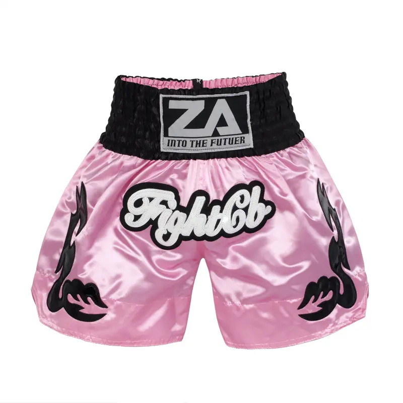 Pink and Black Waist Muay Thai Pants