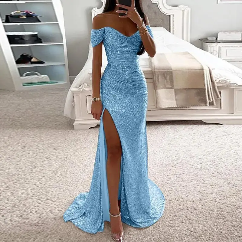 v neck slim fit prom dress - TikTok Shop