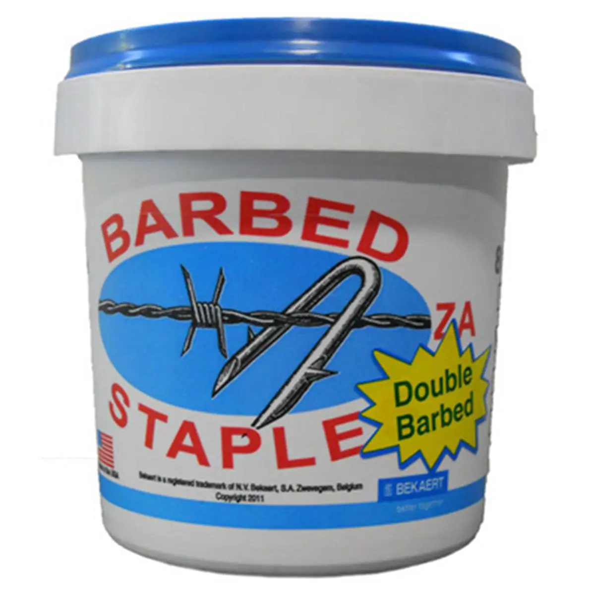 True Value 210361 Barbed Type Fence Staples, 1.75 in., 8 Gauge, Double-Barbed, 8 lbs