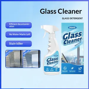 Glass Cleaner Spray for Windows Bathroom, Easy Stain Removal Household Cleaning Solution, Magic Glass Cleaning Agent
